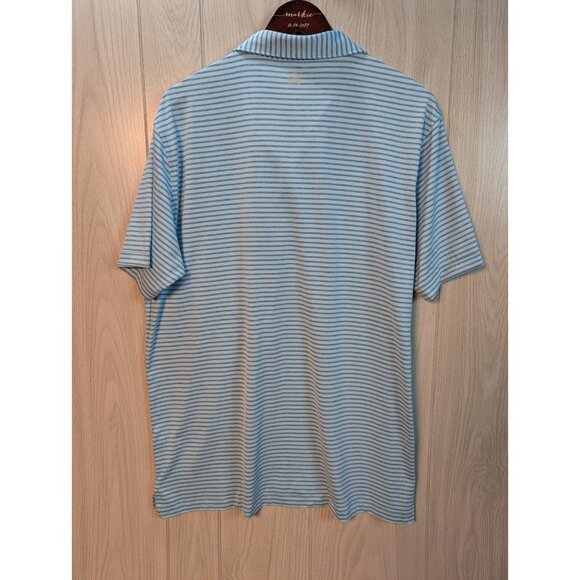 Peter Millar Crown Crafted Men's Size XL Striped Performance Golf Polo NEW $125 - Picture 5 of 7